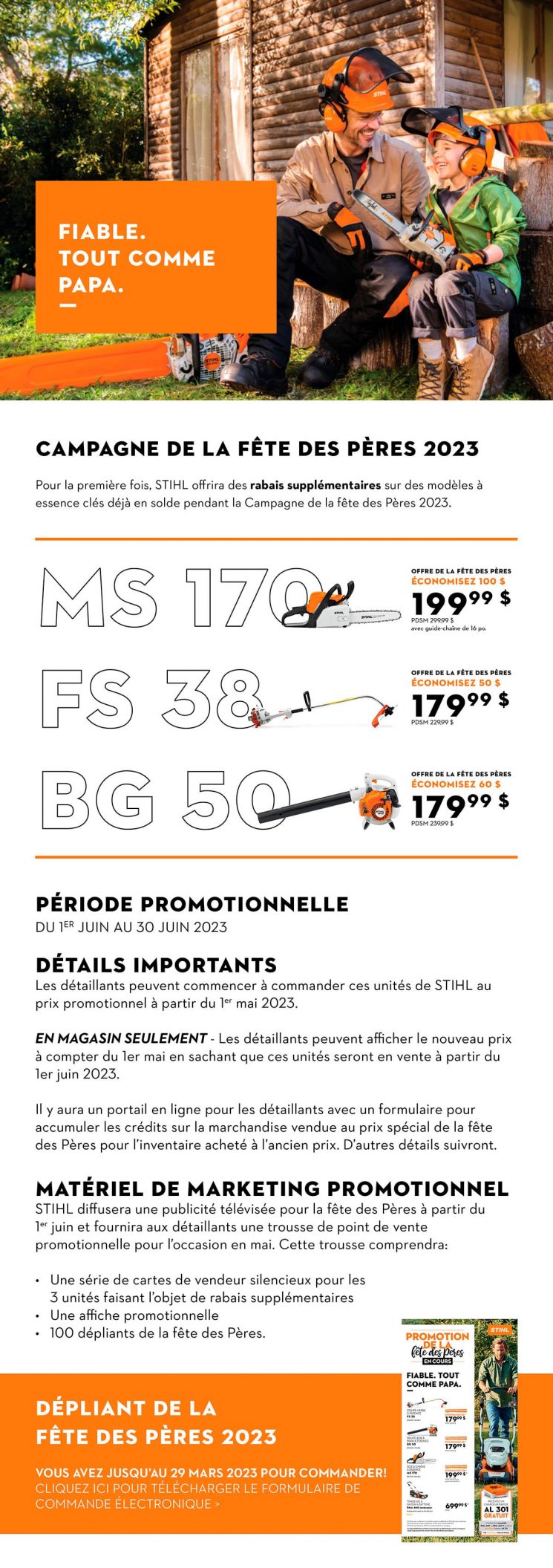 Stihl – Fête des pères
